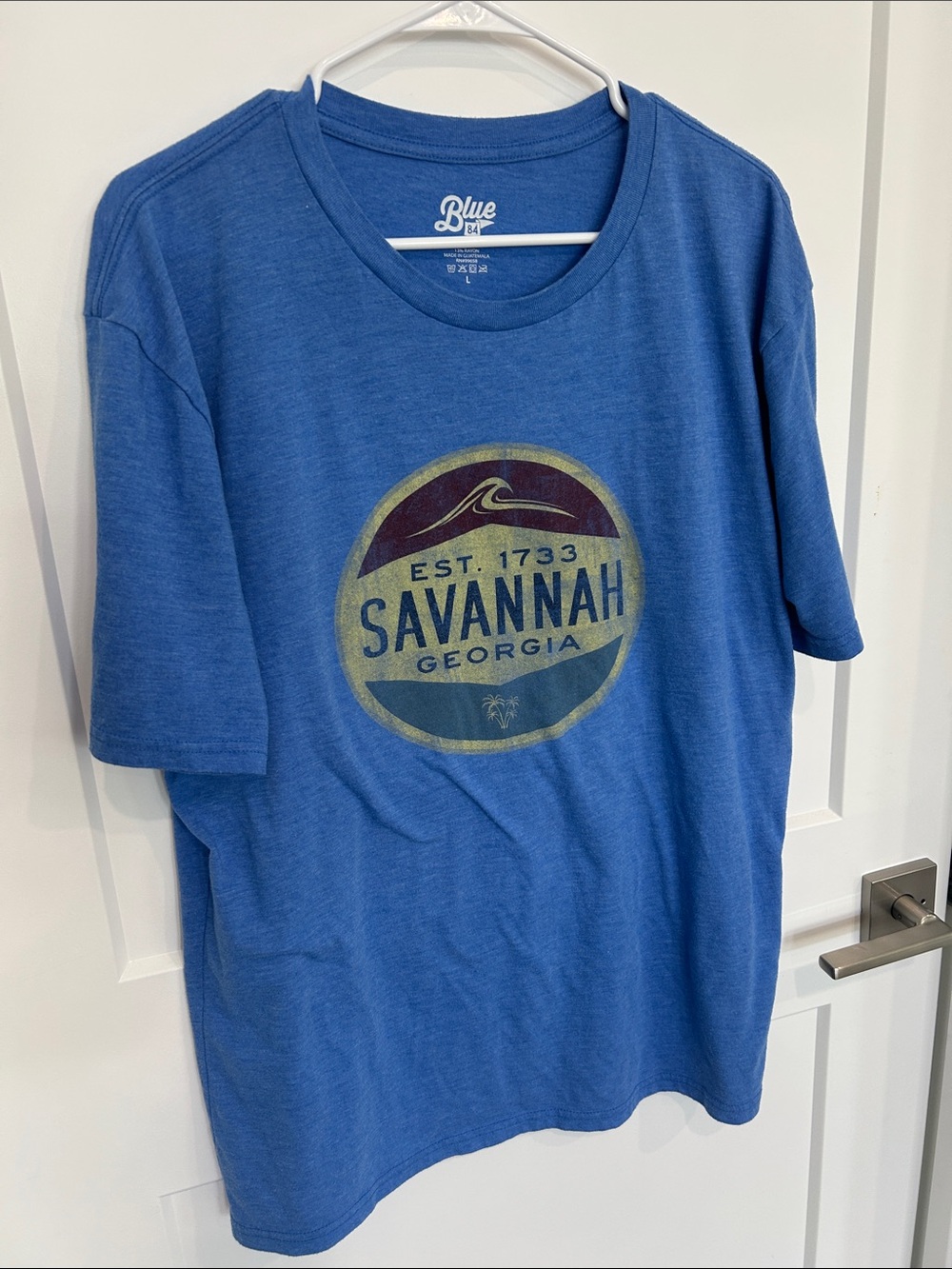 Savannah Georgia Graphic Tee in Blue L